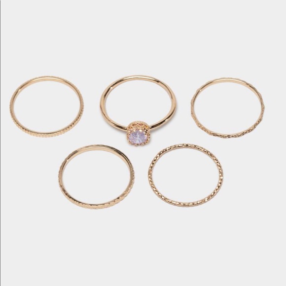 Francesca's Ring Set | Gold/lavender - Picture 6 of 7
